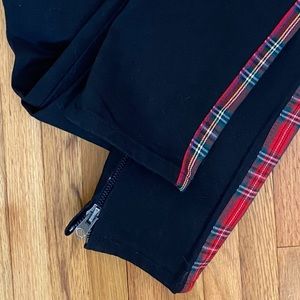 Plaid MNML slim black jeans